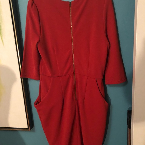 Darling Dress with Front Pockets and Back Zipper - Picture 3 of 6